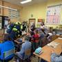 Cvičný požární poplach a nácvik evakuace školy 14